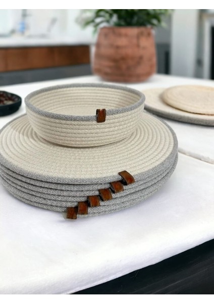 Amerikan Servis Supla Takımı Tabak Altlığı Sofra Mutfak Sunum Hediye Salon Tasarım Handmade Elyapımı