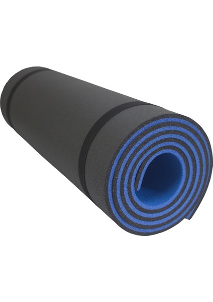 180X55cm 10mm Mavi-Siyah Yoga-Pilates Matı fiyatları