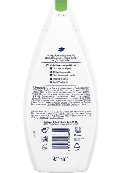 Care By Nature Nemlendirici Duş Jeli Lotus Çiçeği & Pirinç Sütü Özü 450 ml