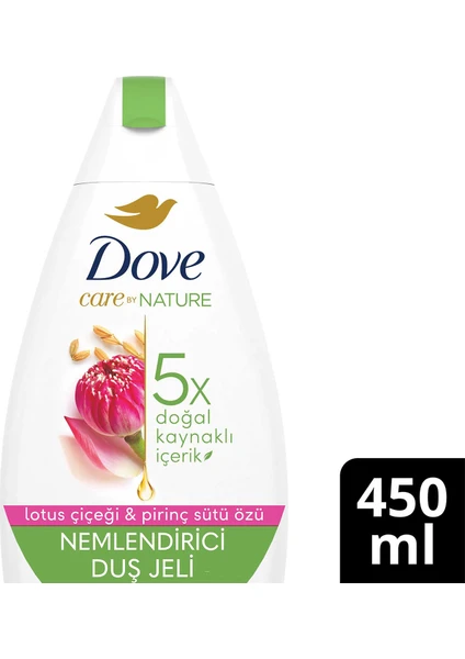 Care By Nature Nemlendirici Duş Jeli Lotus Çiçeği & Pirinç Sütü Özü 450 ml