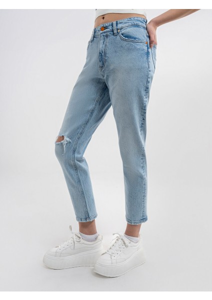Mom Slim Fit Kadın Pantolon fırsatları