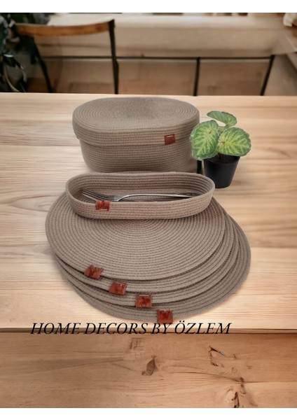 Amerikan Servis Supla Takımı Tabak Altlığı Sofra Mutfak Sunum Hediye Salon Tasarım Handmade Elyapımı