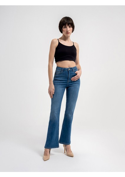 Flare Regular Fit Kadın Pantolon