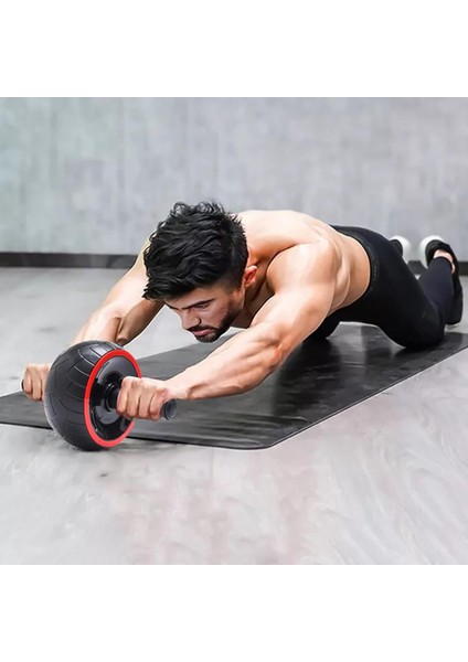 Tekno Trust TeknoTrust Siyah Ab Wheel Roller Egzersiz Tekerleği Profesyonel Ab Wheel Karın Kası Göğüs Şekillendirme Spor A