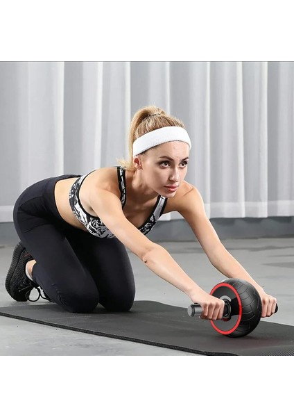 Tekno Trust TeknoTrust Siyah Ab Wheel Roller Egzersiz Tekerleği Profesyonel Ab Wheel Karın Kası Göğüs Şekillendirme Spor A