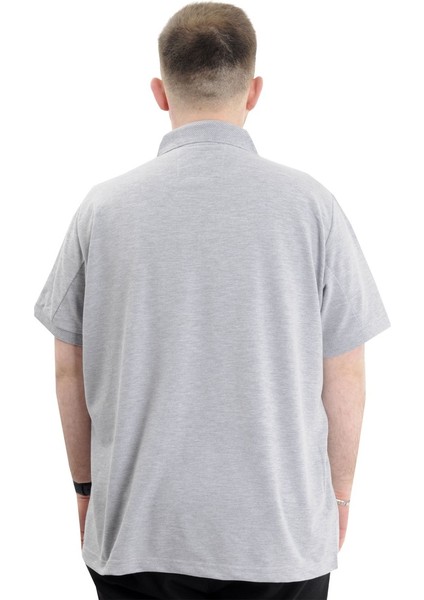 Battal Beden Erkek Tshirt Polo Yaka Nakışlı Klasik Pike 20553 Gimelanj fırsatları