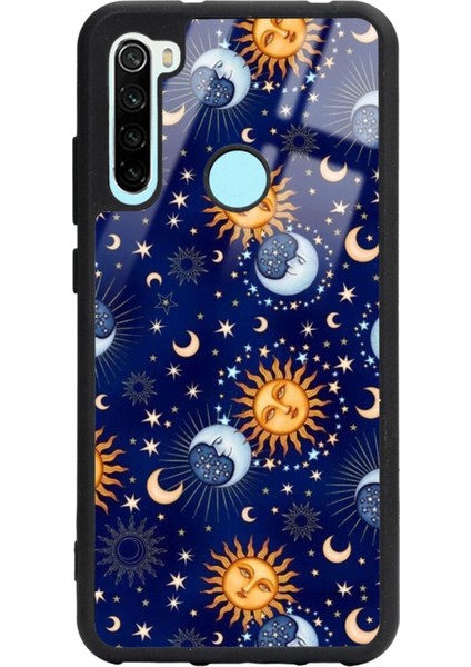 Xiaomi Redmi Note 8 Ay Güneş Pijama Tasarımlı Glossy Telefon Kılıfı