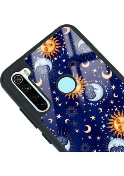Xiaomi Redmi Note 8 Ay Güneş Pijama Tasarımlı Glossy Telefon Kılıfı modelleri