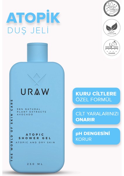 Atopik Duş Jeli ( Hassas, Kuru ve Atopik Ciltler Için Yoğun Onarıcı Duş Jeli ) ( 250 ml )