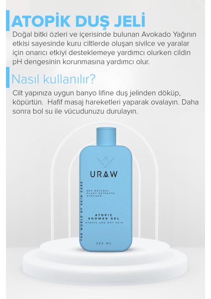 Atopik Duş Jeli ( Hassas, Kuru ve Atopik Ciltler Için Yoğun Onarıcı Duş Jeli ) ( 250 ml )