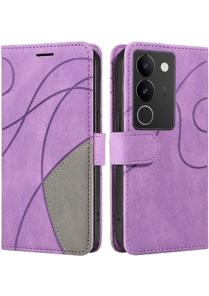 Vıvo V29 5g Pu Deri Dikiş Telefon Kılıfı (Yurt Dışından)