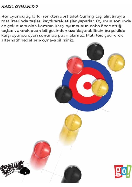 Mini Curling Ekransız Vakit Geçirme Aktivitesi