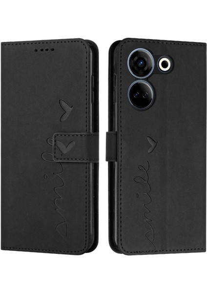 Tecno Camon 20/camon 20 Pro 4g Tam Koruma Pu Deri Telefon Kılıfı (Yurt Dışından)