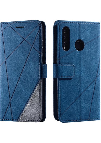 Huawei P30 Lite /nova 4e Manyetik Pu Telefon Kılıfı (Yurt Dışından)