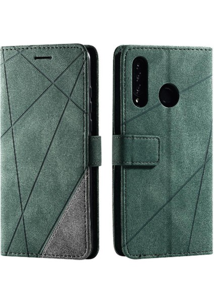 Huawei P30 Lite /nova 4e Manyetik Pu Telefon Kılıfı (Yurt Dışından)