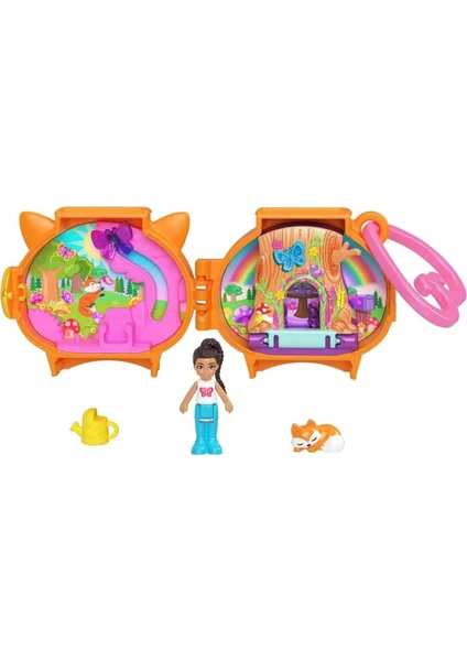 Polly Pocket Sevimli Hayvanlar Kompakt Oyun Seti GYV99 - Tilki