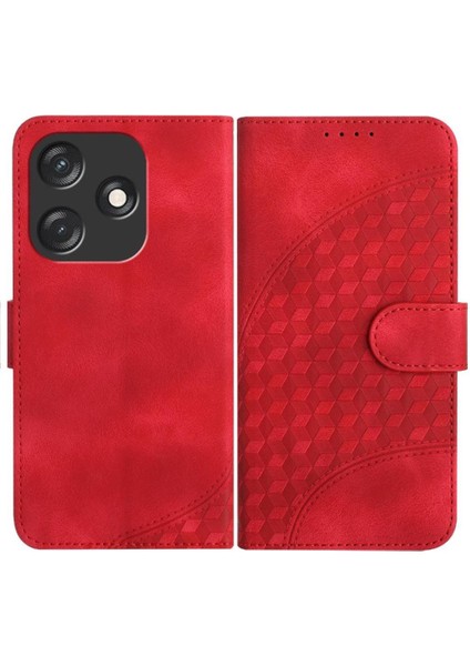 Tecno Kıvılcım 10C Geometrik Desen Pu Deri Deri Telefon Kılıfı (Yurt Dışından)