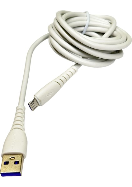 6A - Beyaz - Fast Charger - Mıcro Usb/data Şarj Kablosu - Samsung Ile Uyumludur