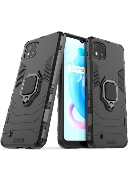Realme C20 360 Dönen Halka Telefon Kılıfı (Yurt Dışından)