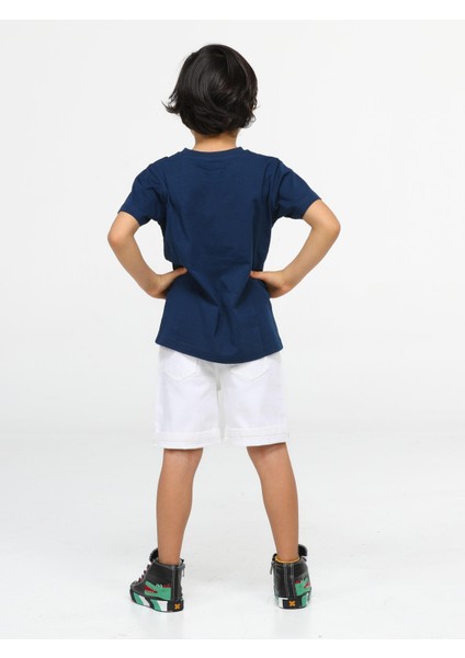 Papyon Beyaz Denim Şort + T-Shirt Takım modelleri
