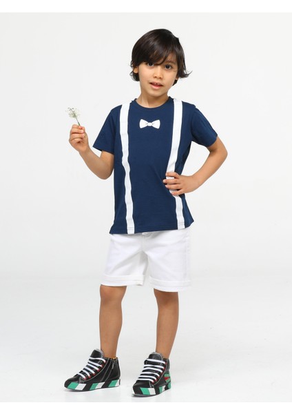 Papyon Beyaz Denim Şort + T-Shirt Takım fırsatları