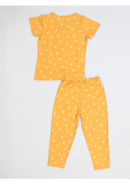 Arı Puanlı Kız Çocuk Pijama Takım