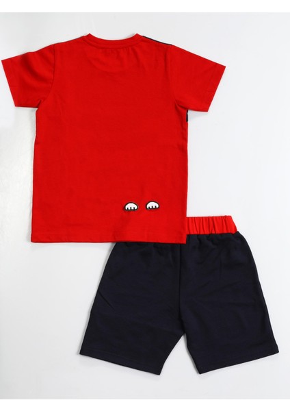 Monster Red Erkek Çocuk Şort Takım