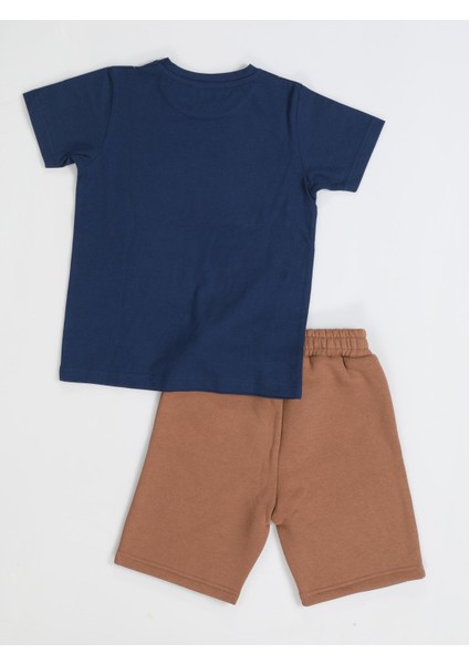 New Gen Kahve Şort + T-Shirt Takım