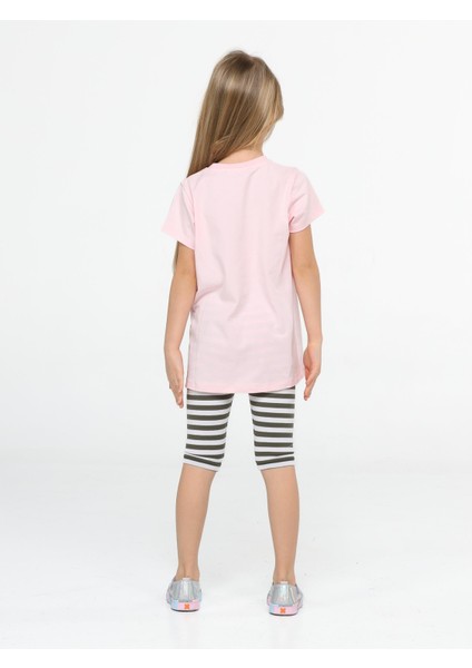 Kalp Yandan Cepli Tunik + T-Shirt Takım