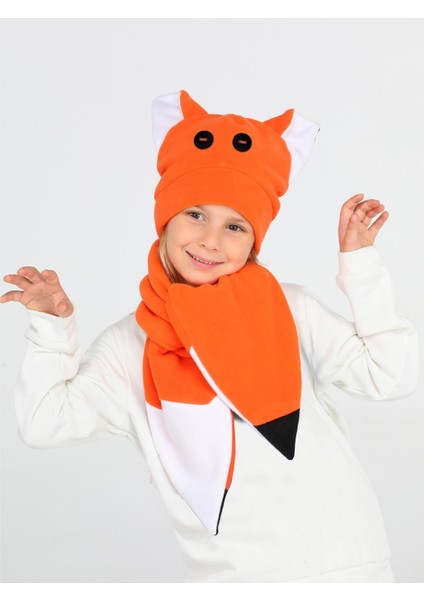 Fox Unisex Şapka+Kaşkol Takım