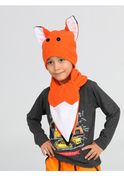 Fox Unisex Şapka+Kaşkol Takım