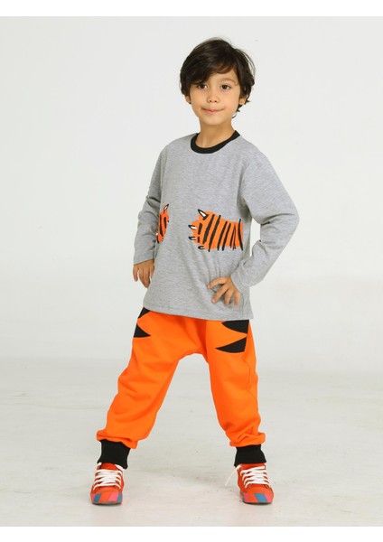 Tiger Paws Turuncu Pantolon+T-Shirt Takım fiyatları