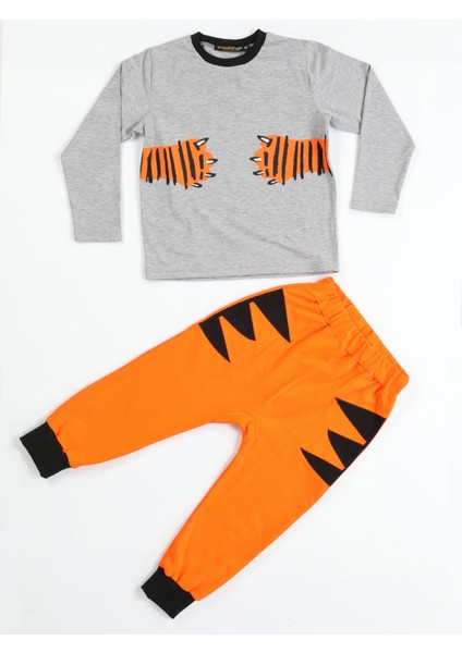 Tiger Paws Turuncu Pantolon+T-Shirt Takım fırsatları