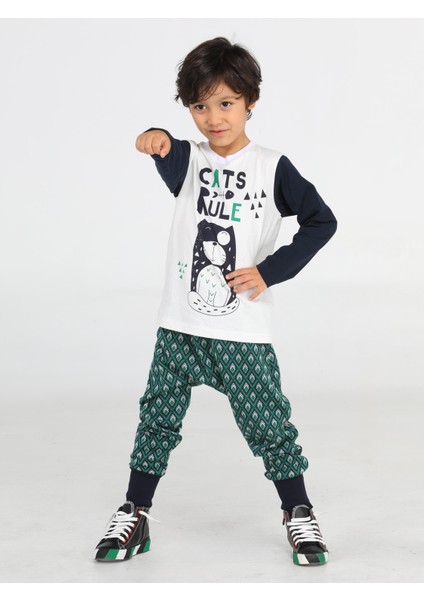 Cats Rule Erkek Çocuk Pantolon + T-Shirt Takım fiyatları