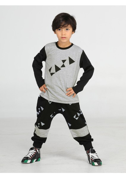 Casa Black Baggy Pantolon + T-Shirt Takım