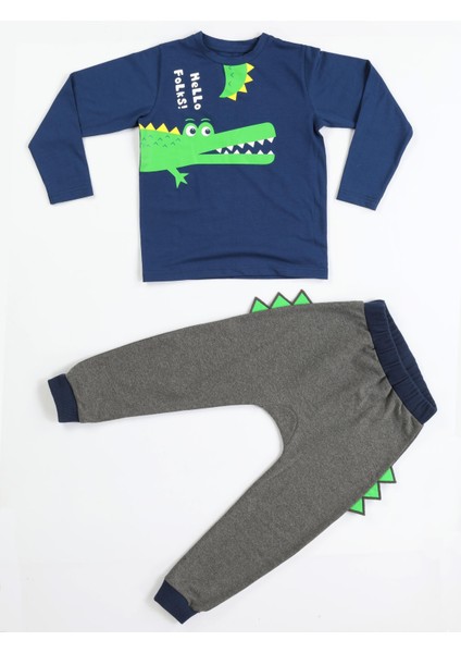 Hello Timsah Tırtırlı Baggy Pantolon + T-Shirt Takım modelleri