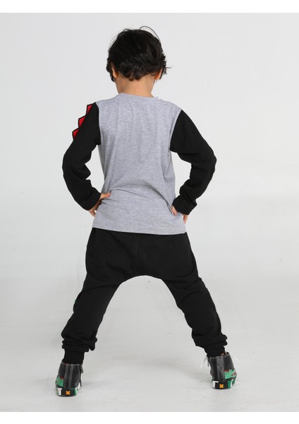 Crocos Siyah Erkek Çocuk Pantolon+T-Shirt Takım modelleri