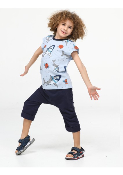 Space Shark Erkek Çocuk Kapri Takım