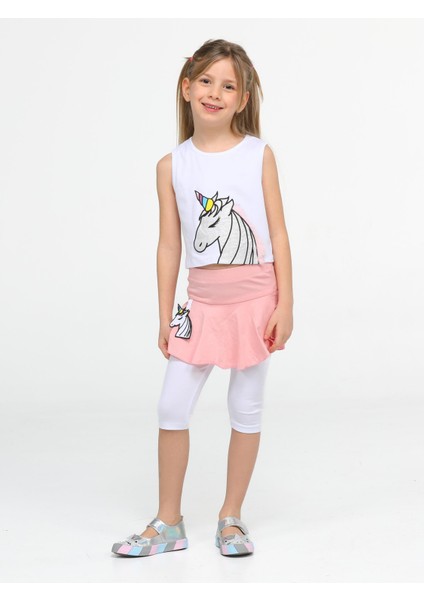 Unicorn Tayt+ T-Shirt Kız Çocuk Takım