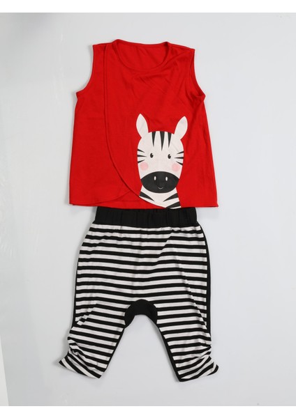 Zebra Çizgili Baggy Kapri Takım modelleri