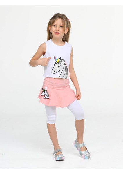 Unicorn Tayt+ T-Shirt Kız Çocuk Takım modelleri