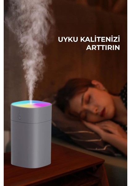 H2O Humidifier 400 ml Ulrasonik Hava Nemlendirici Buhar Makinesi ve Aroma Difüzörü H2O 4507 DBG-1908 fiyatları