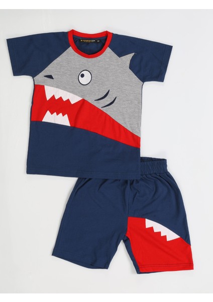 Navy Shark Erkek Çocuk Şort Takım fırsatları