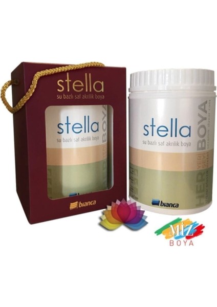 Stella Beyaz Su Bazlı Saf Akrilik Boya Cappuccino