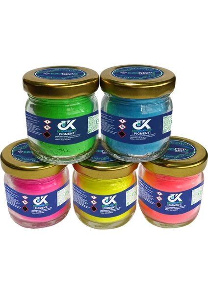 Pigment 5'li Neon Toz Boya Seti 5*10GR