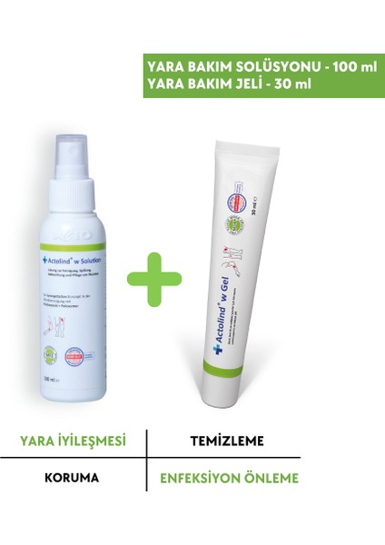 30 ml Jel ve 100 ml Solüsyon | 2' Li Yara Bakım Seti