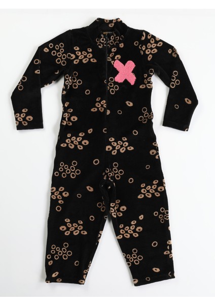 Casa Baskılı Laci Kadife Çocuk Tulum modelleri