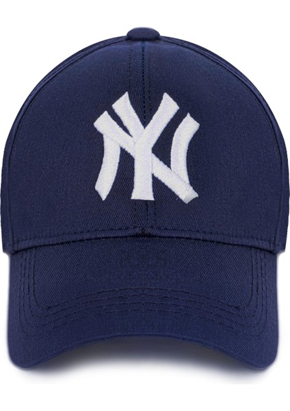 EKE TEKSTİL Unisex 2'li Set Lacivert ve Pembe Ny New York Beyzbol Şapka modelleri
