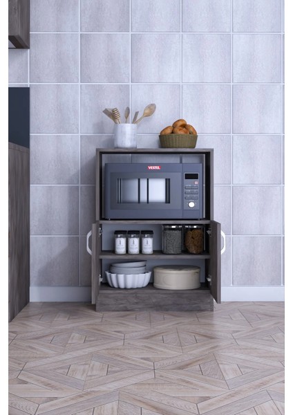 Rafineri Makro Dolap Çok Amaçlı Mikrodalga Fırın Dolabı Mdf modelleri