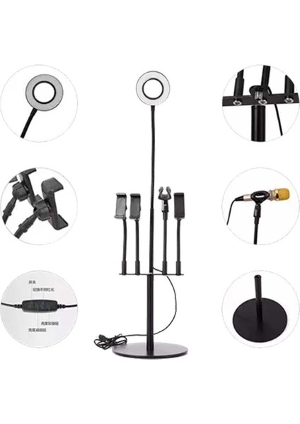 Ytb-05 5in1 Metal Işıklı Stand Siyah fiyatları